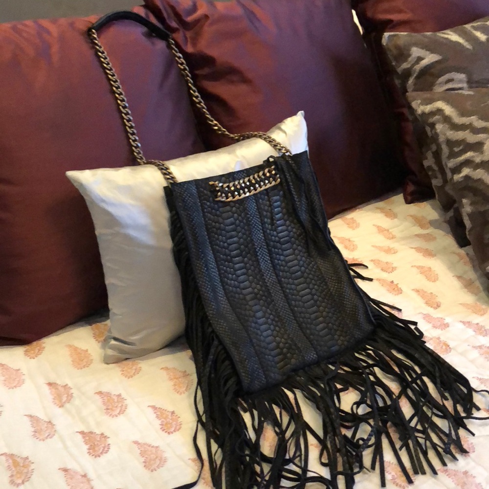Ramy Brook, Black suédé adjustable cross body